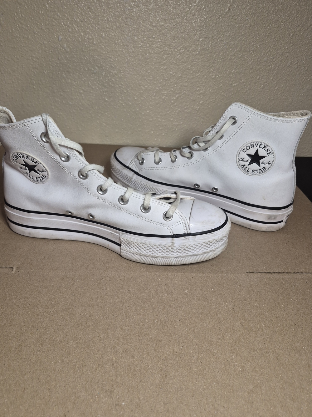 Converse All Star White High Top Sneakers